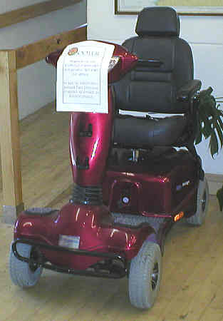 Scooter purchased by Friends of Heritage Coast 