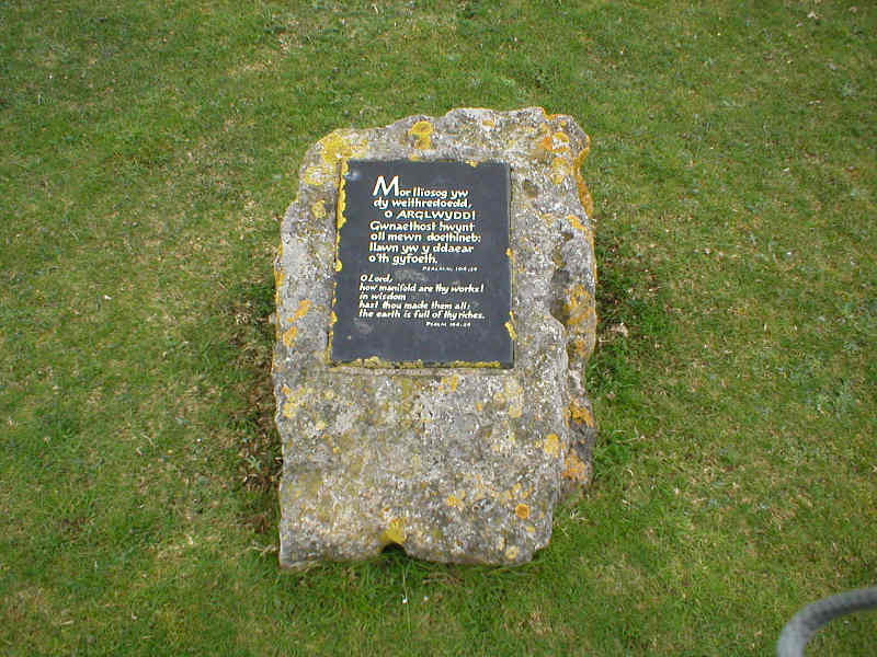 Plaque in recognition of the outstanding beauty of the Southerndown and Ogmore area