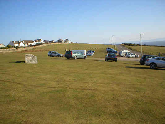 Car park off B4524 near Craig-yr-Eos Bay