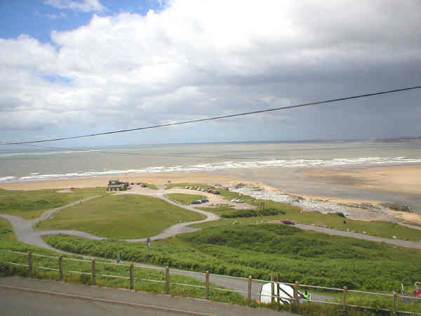 Rivermouth beach car parking area surrounded by common land