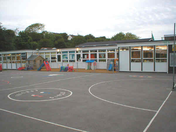 Rear playground of St. Brides Major School, Heol yr Ysgol site, 2005